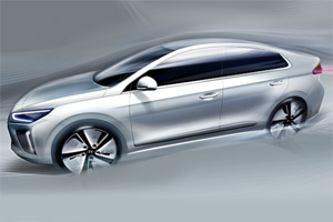 Официальные изображения седана Hyundai IONIQ