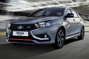 Первые фотографии салона седана Lada Vesta Sport